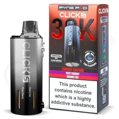 Cherry Edition Click S 30K Prefilled Pod & Refill by Pyne Pod
