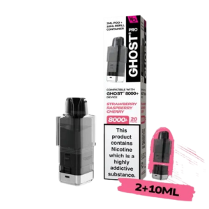 Strawberry Raspberry Cherry Pro 8000+ Prefilled Pod & Refill by Ghost