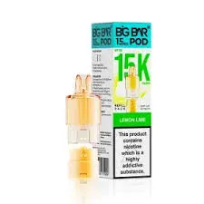 Lemon Lime 15K Pro Prefilled Pod & Refill by Big Bar