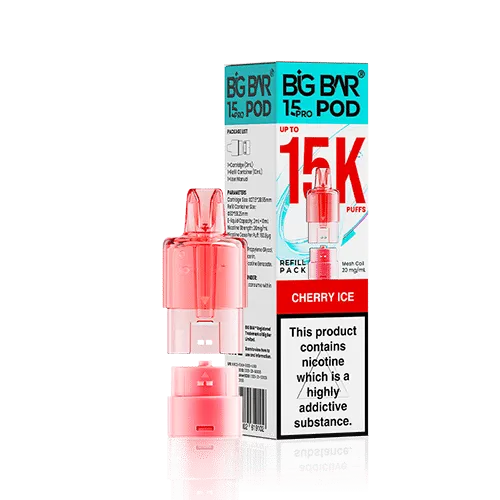 Peach Ice 15K Pro Prefilled Pod & Refill by Big Bar