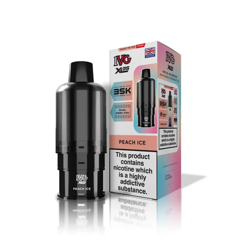 Peach Ice XL 35K Prefilled Pod & Refill by IVG