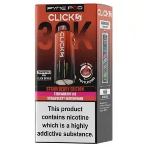Strawberry Edition Click S 30K Prefilled Pod & Refill by Pyne Pod