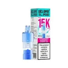 Strawberry Raspberry Cherry Ice 15K Pro Prefilled Pod & Refill by Big Bar