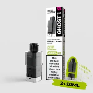 Sweet Lemon Sherbet Pro 8000+ Prefilled Pod & Refill by Ghost