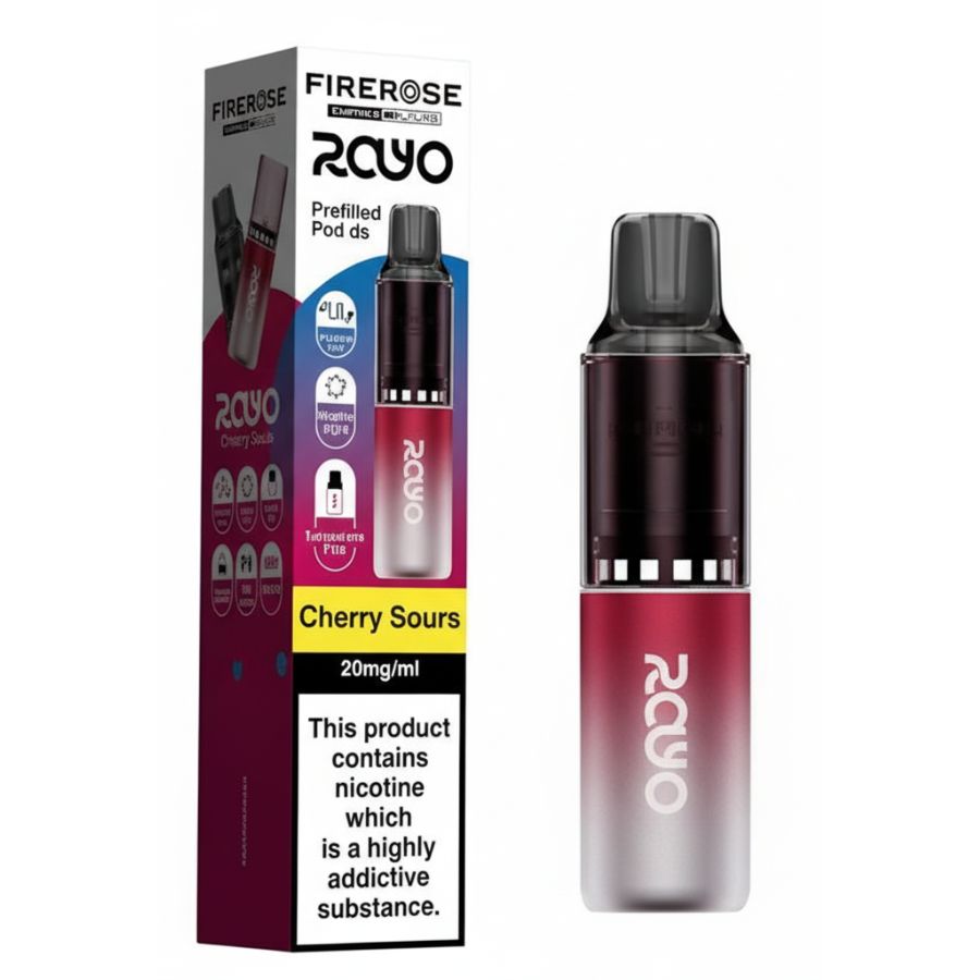 Cherry Sours Rayo 600 Prefilled Pods by Firerose