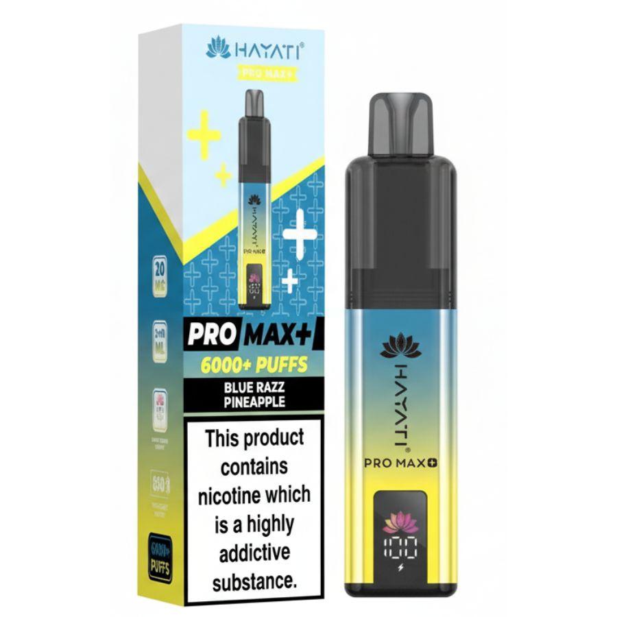 Blue Razz Pineappple Pro Max Plus 6000 Prefilled Pod & Refill by Hayati