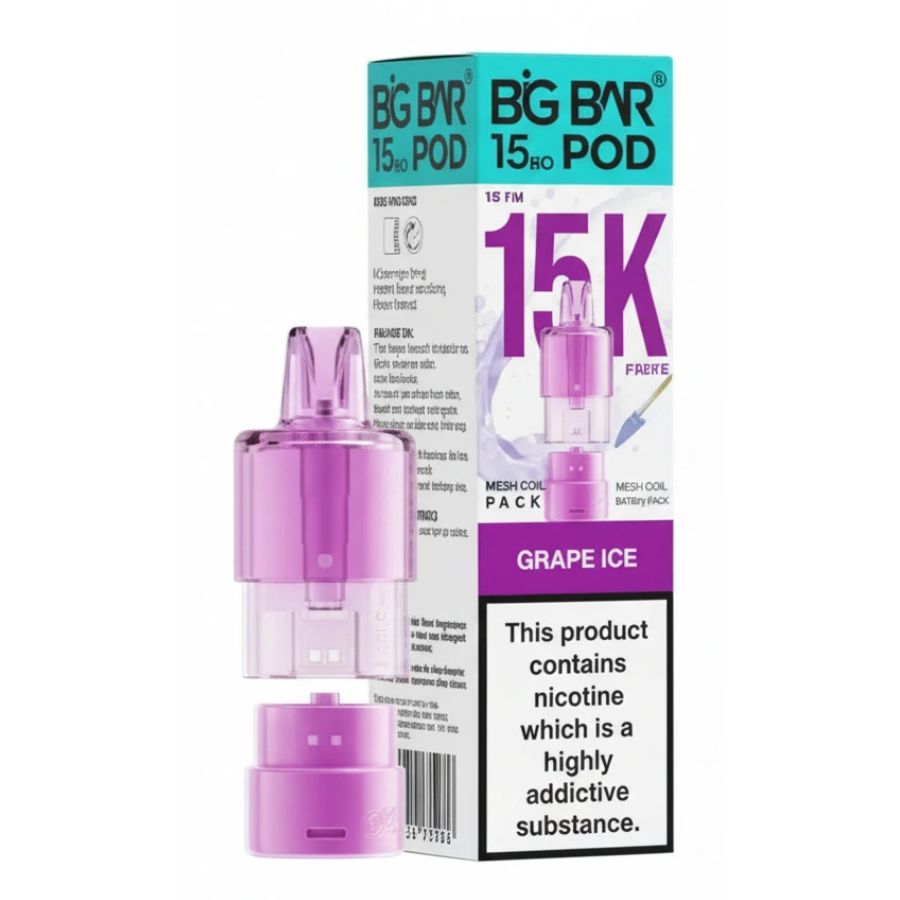 Grape Ice 15K Pro Prefilled Pod & Refill by Big Bar