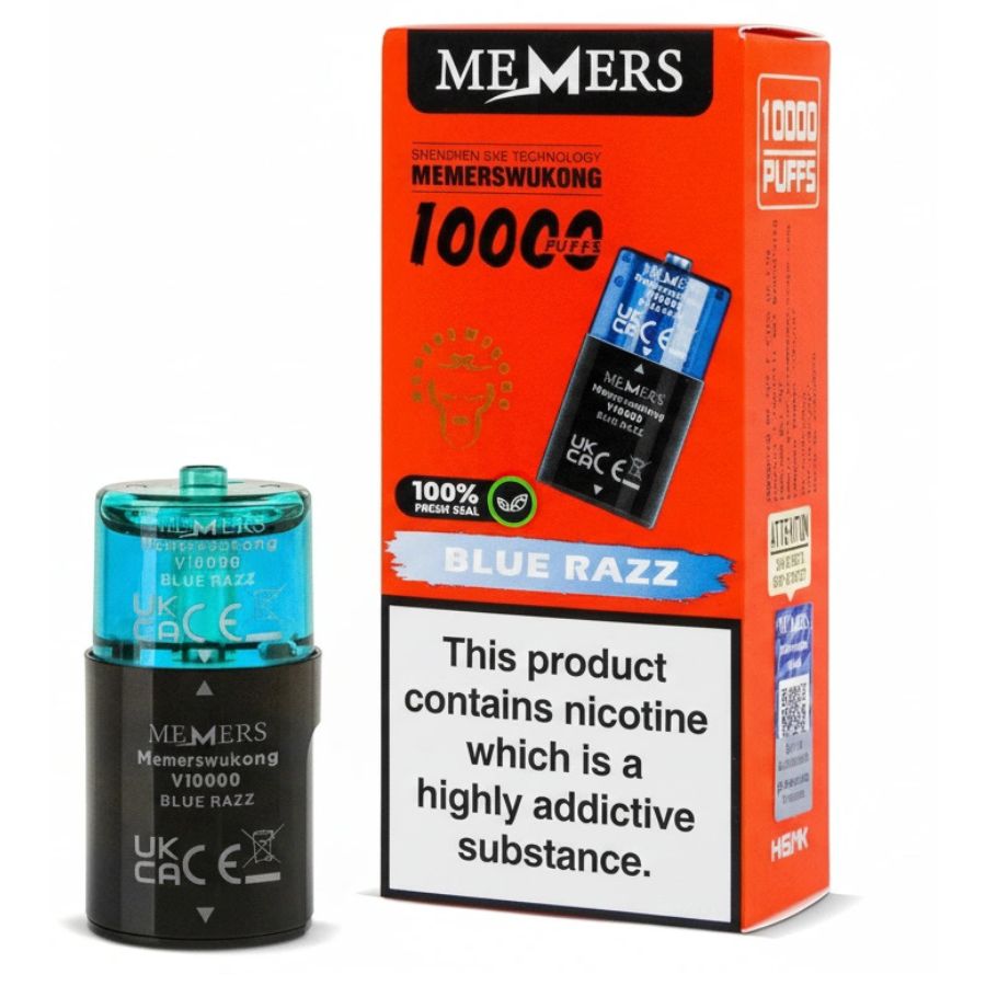 Blue Razz Wukong V10000 Prefilled Pod & Refill by Memers