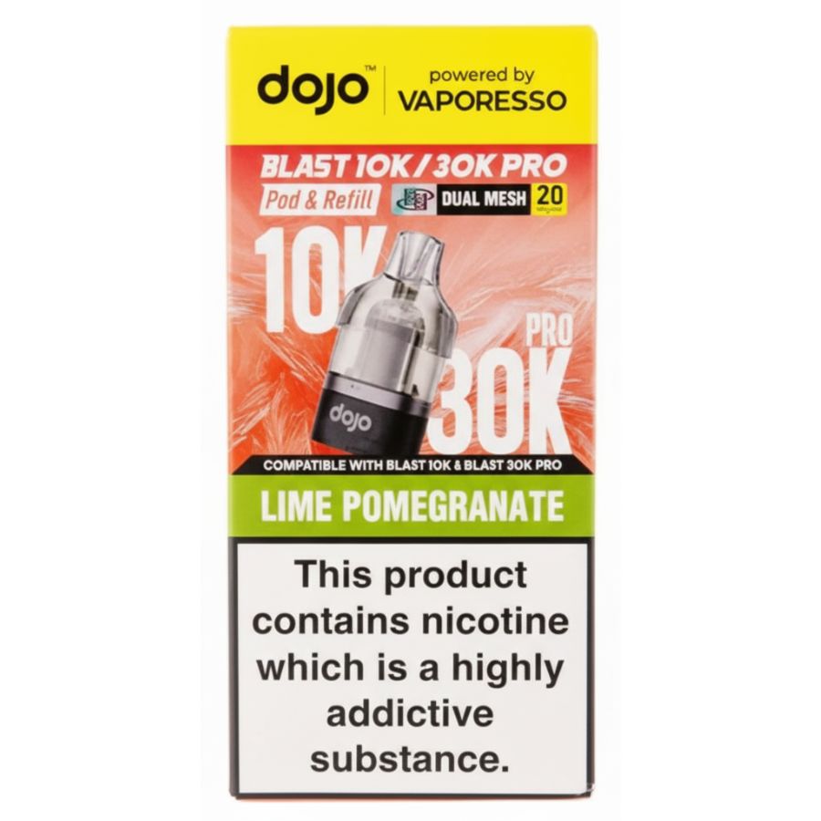 Lime Pomegranate Dojo Blast 30K Pro Prefilled Pod & Refill by Vaporesso