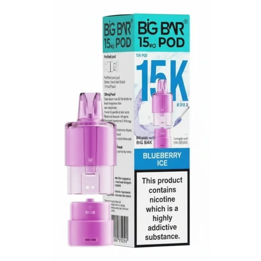 Blueberry Ice 15K Pro Prefilled Pod & Refill by Big Bar