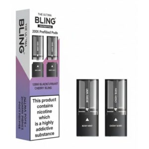 Strawberry Raspberry Cherry Ice / Strawberry Blueberry Raspberry Ultra Plus 30K Prefilled Pod & Refill by The Bling