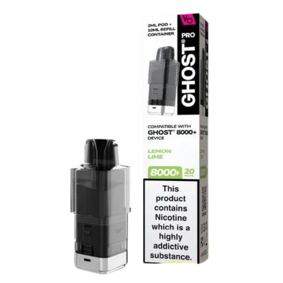 Lemon Lime Pro 8000+ Prefilled Pod & Refill by Ghost