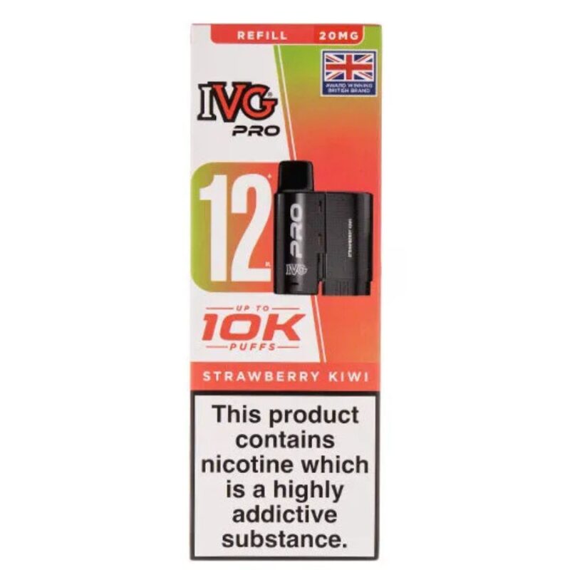 Strawberry Kiwi Pro 12 Prefilled Pod & Refill by IVG