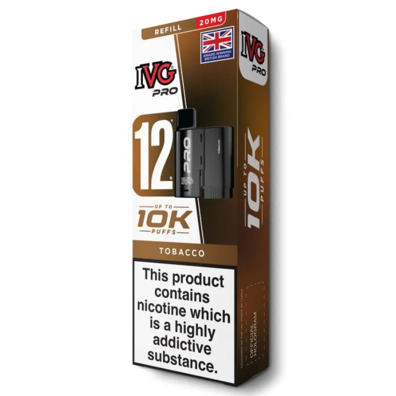 Tobacco Pro 12 Prefilled Pod & Refill by IVG