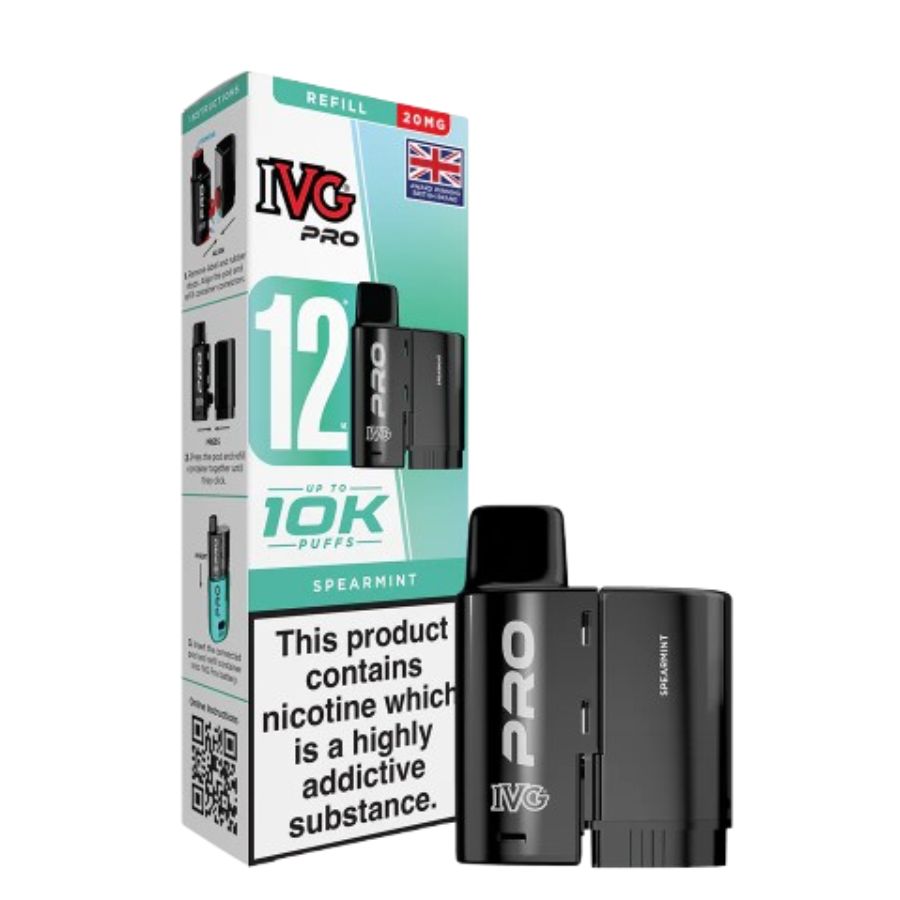 Spearmint Pro 12 Prefilled Pod & Refill by IVG