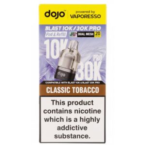 Classic Tobacco Dojo Blast 30K Pro Prefilled Pod & Refill by Vaporesso