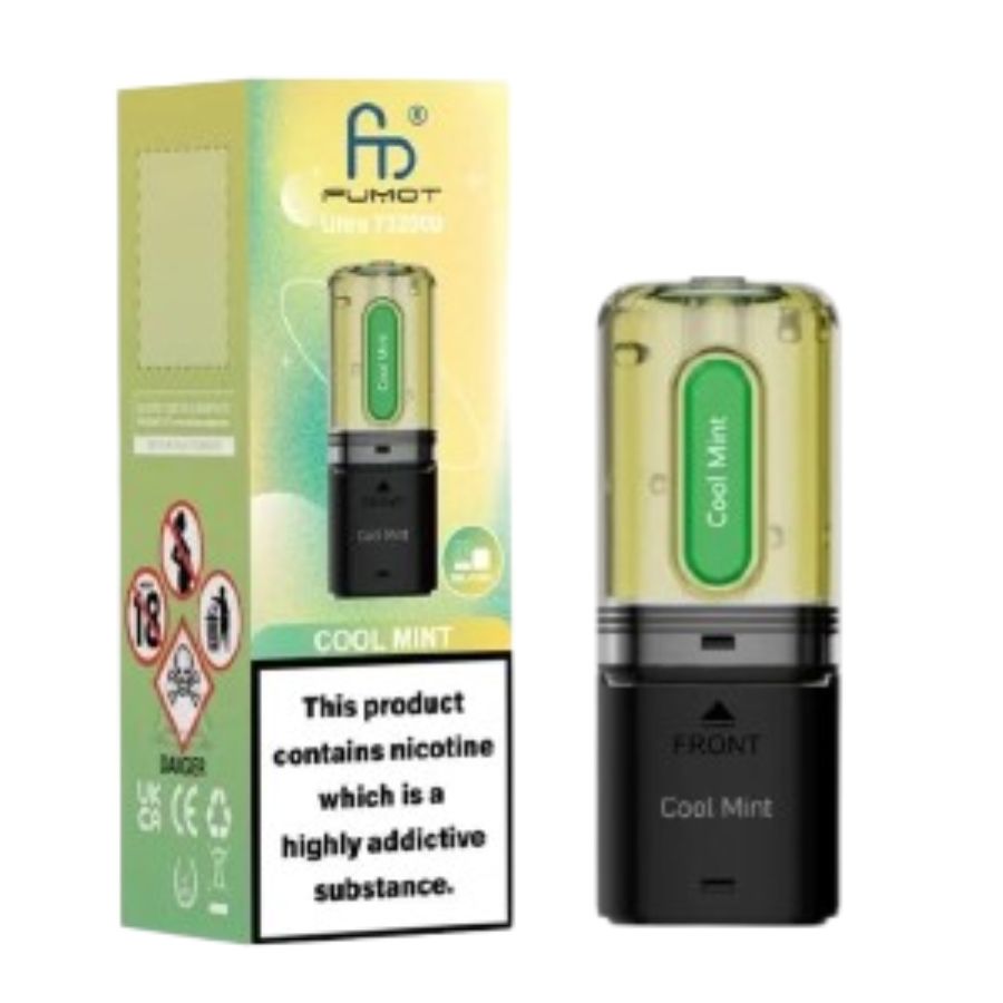 Spearmint Ultra T32000 Prefilled Pod & Refill by Fumot