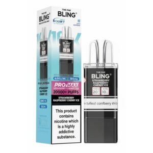 Strawberry Raspberry Cherry Ice Max 10K Prefilled Pod & Refill by The Bling