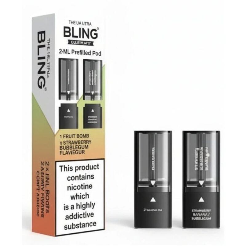 Watermelon Bubblegum / Strawberry Bubblegum Ultra Plus 30K Prefilled Pod & Refill by The Bling