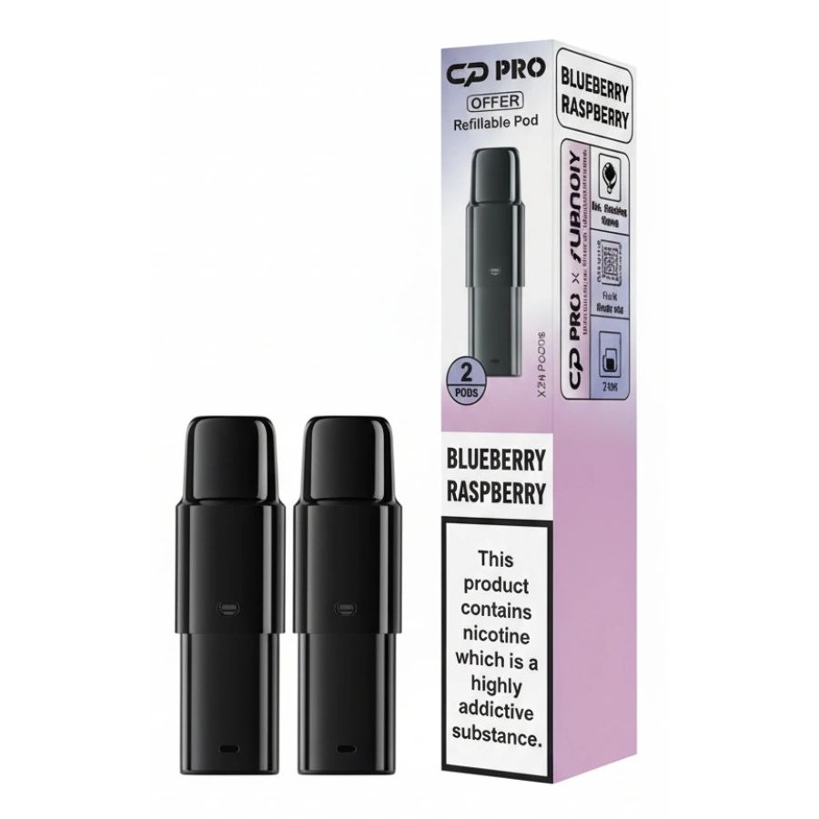 Blueberry Raspberry CP 600 Prefilled Pods by Crystal Pro