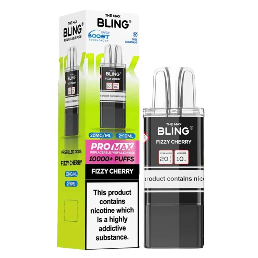 Fizzy Cherry Max 10K Prefilled Pod & Refill by The Bling