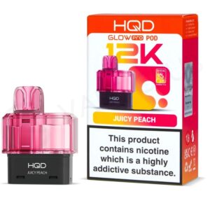 Juicy Peach Glow Pro 12K Prefilled Pod & Refill by HQD