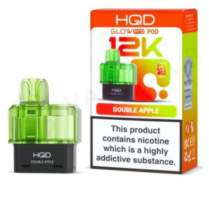 Double Apple Glow Pro 12K Prefilled Pod & Refill by HQD