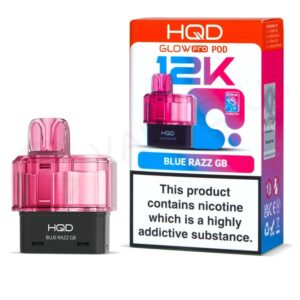 Blue Razz GB Glow Pro 12K Prefilled Pod & Refill by HQD