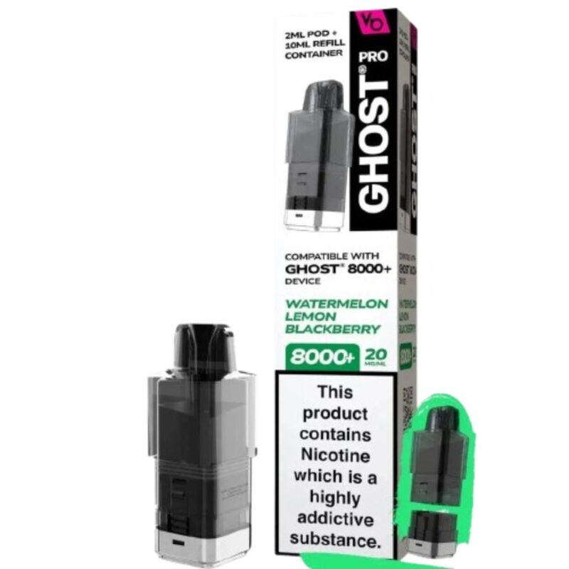 Kiwi Passionfruit & Lime Pro 8000+ Prefilled Pod & Refill by Ghost