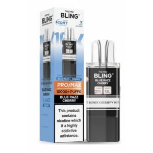 Blue Razz Cherry Max 10K Prefilled Pod & Refill by The Bling