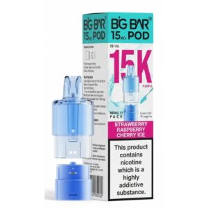 Strawberry Raspberry Cherry Ice 15K Pro Prefilled Pod & Refill by Big Bar