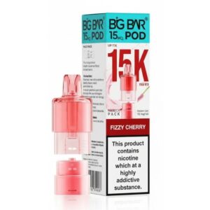 Strawberry Kiwi 15K Pro Prefilled Pod & Refill by Big Bar