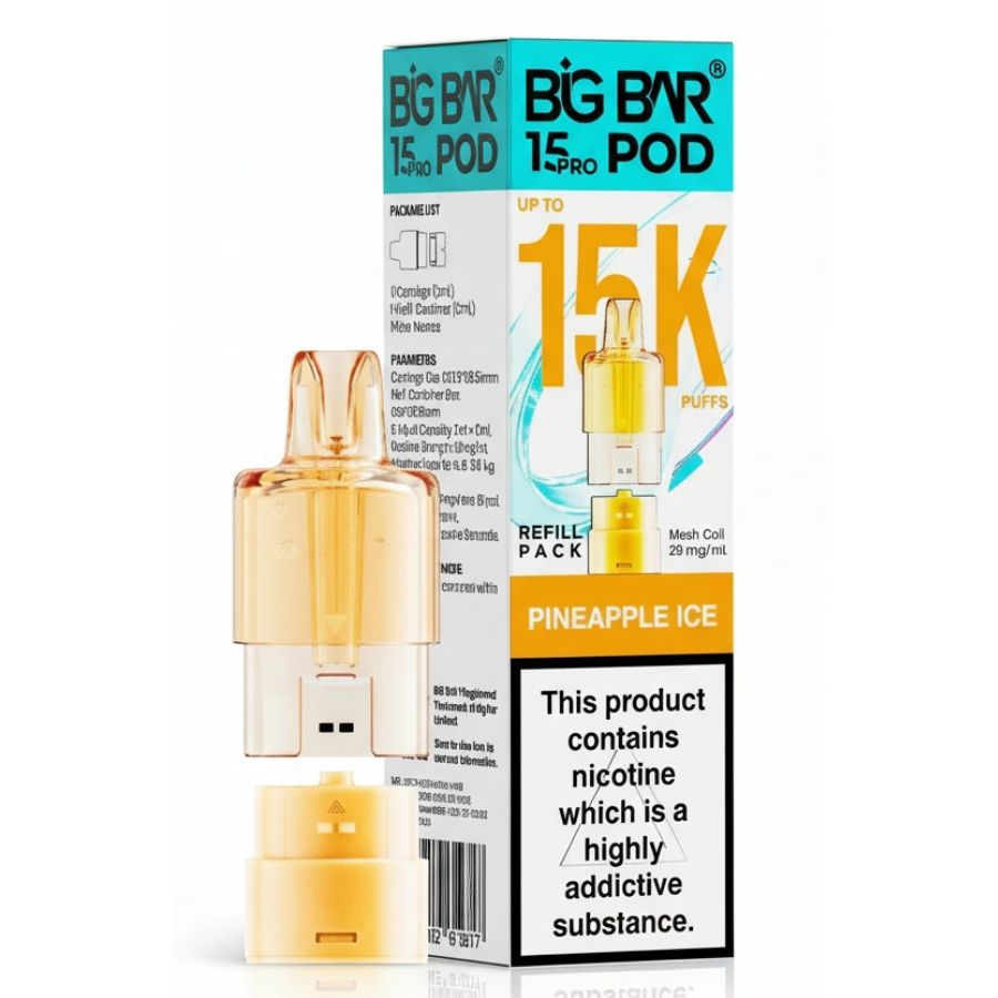Pineapple Ice 15K Pro Prefilled Pod & Refill by Big Bar