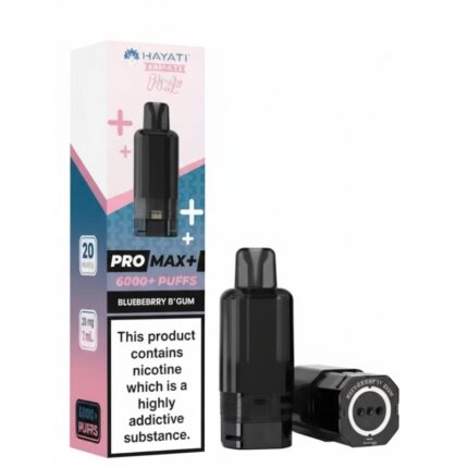 Blueberry B'Gum Pro Max Plus 6000 Prefilled Pod & Refill by Hayati