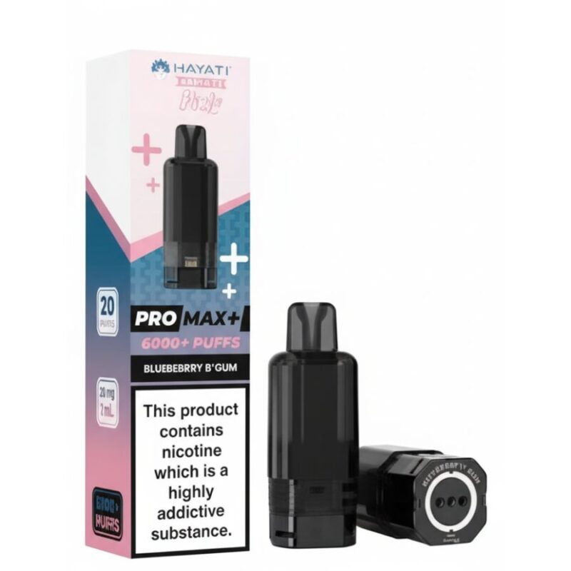 Blueberry B'Gum Pro Max Plus 6000 Prefilled Pod & Refill by Hayati