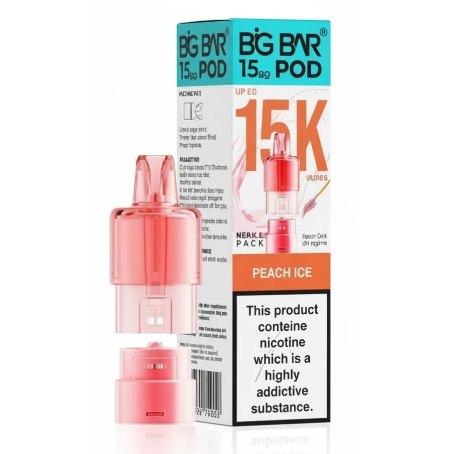 Peach Ice 15K Pro Prefilled Pod & Refill by Big Bar