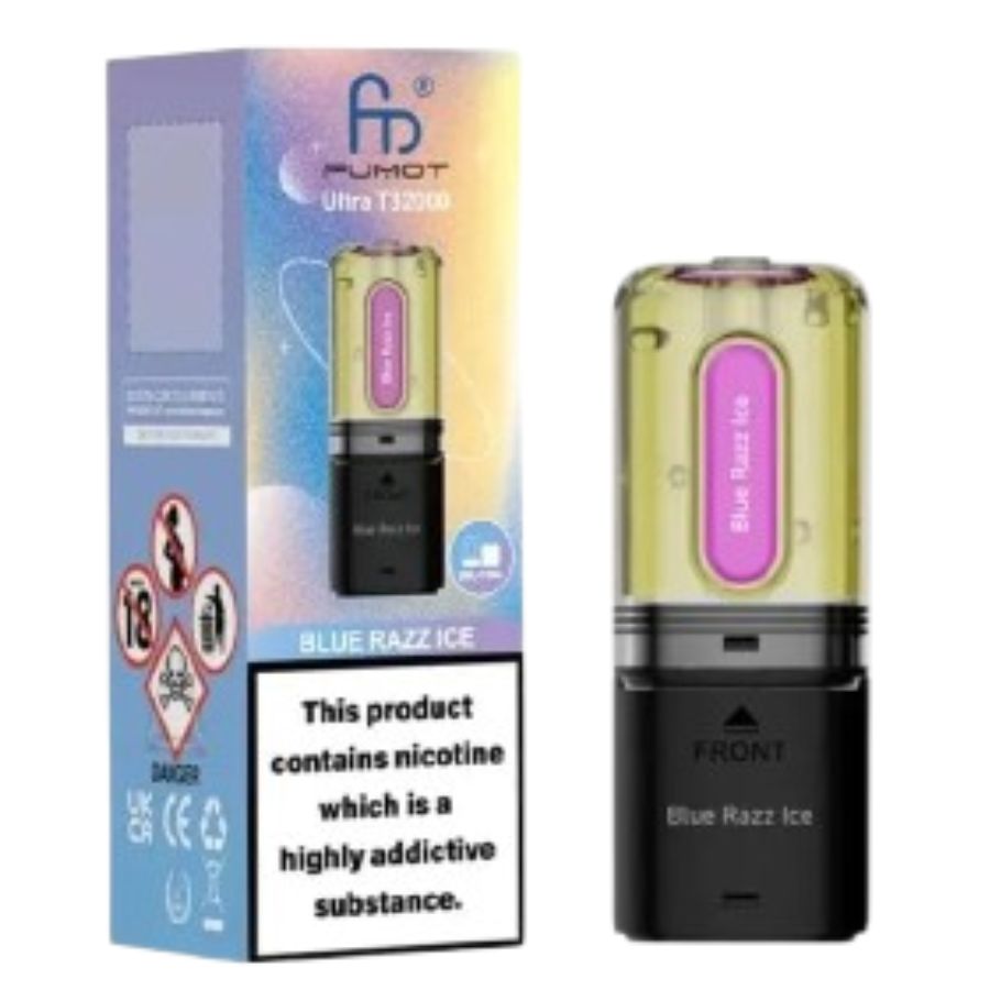 Blue Razz Ice Ultra T32000 Prefilled Pod & Refill by Fumot