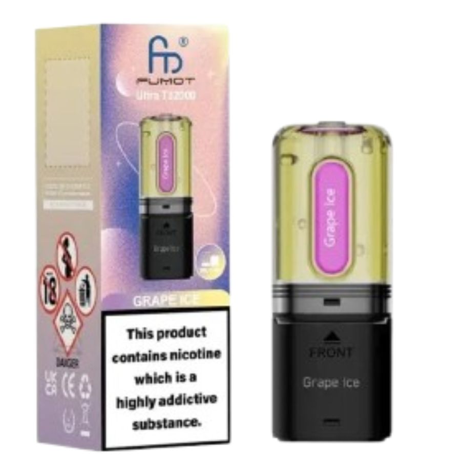 Grape Rainbow Drops Ultra T32000 Prefilled Pod & Refill by Fumot