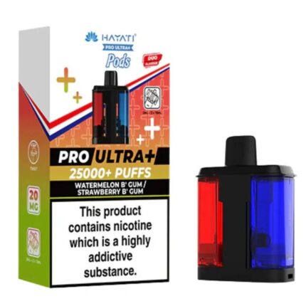 Fruit Bomb / Straw' Watermelon B'Gum Pro Ultra Plus 25K Prefilled Pod & Refill by Hayati