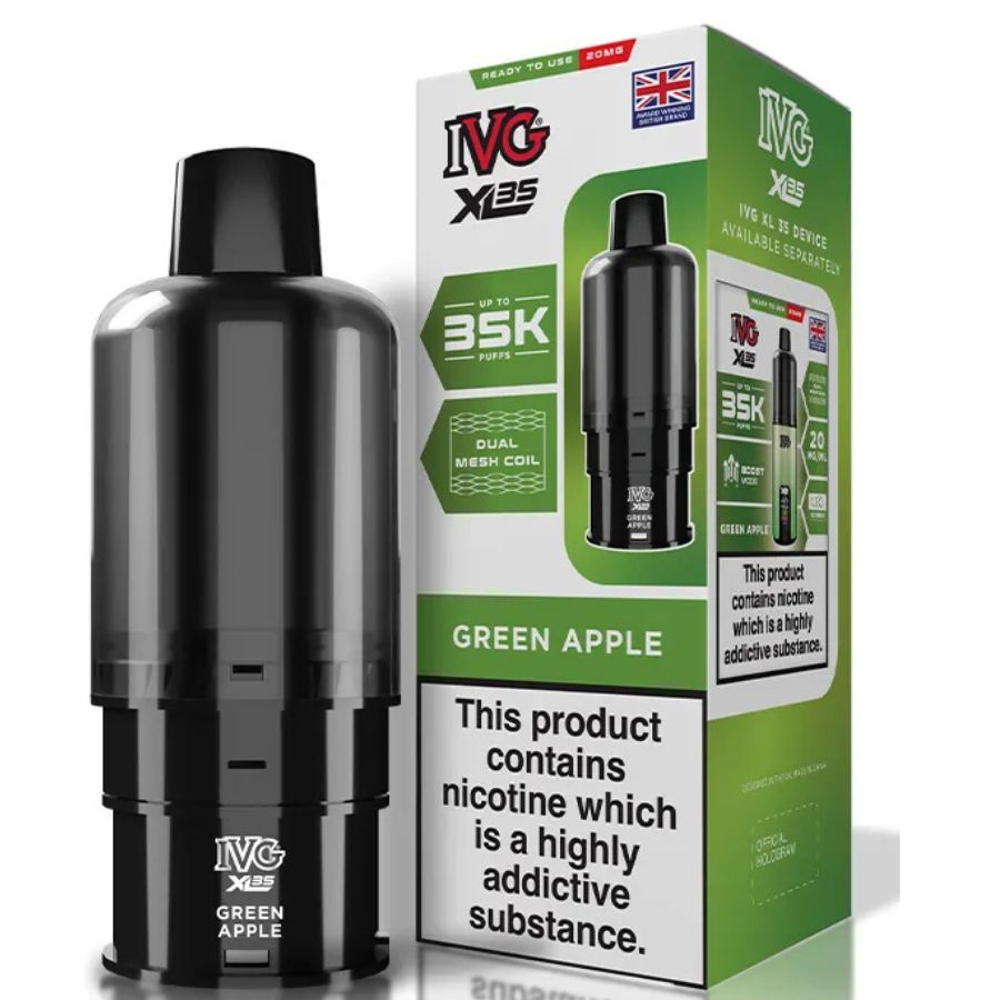 Green Apple XL 35K Prefilled Pod & Refill by IVG