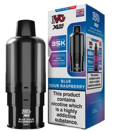 Blue Sour Raspberry XL 35K Prefilled Pod & Refill by IVG