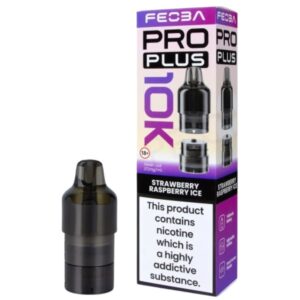 Strawberry Raspberry Ice Pro Plus 10K Prefilled Pod & Refill by Feoba