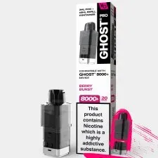 Very Berry Cranberry Pro 8000+ Prefilled Pod & Refill by Ghost
