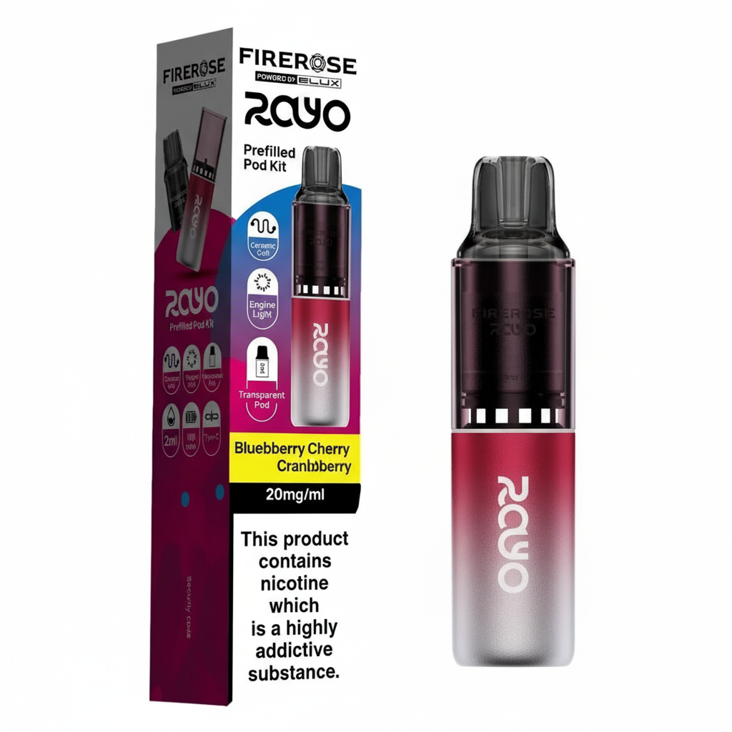 Blueberry Cherry Cranberry Rayo 600 Prefilled Pods by Firerose