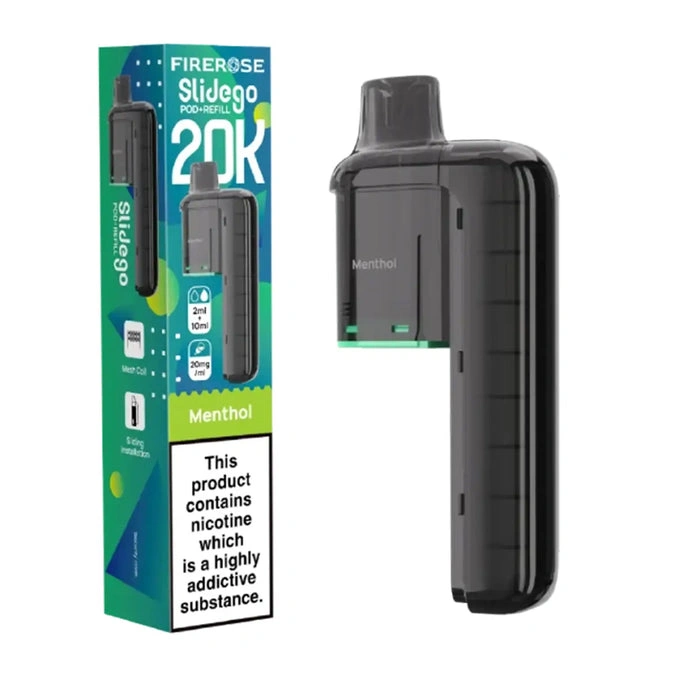 Menthol Slidego 20K Prefilled Pod & Refill by Firerose