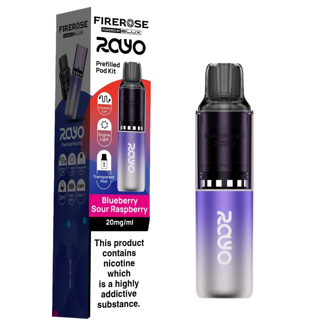 Blueberry Sour Raspberry Rayo 600 Prefilled Pods by Firerose