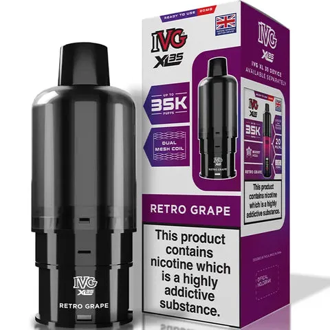 Retro Grape XL 35K Prefilled Pod & Refill by IVG