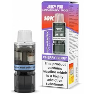 Cherry Berry Novamax 10K Prefilled Pod & Refill by Juicy Pod
