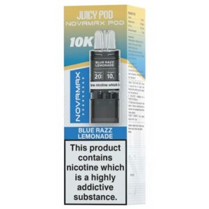 Blue Razz Lemonade Novamax 10K Prefilled Pod & Refill by Juicy Pod