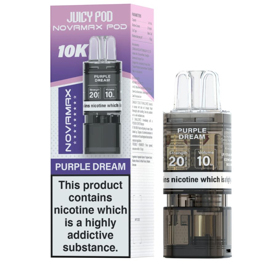 Purple Dream Novamax 10K Prefilled Pod & Refill by Juicy Pod